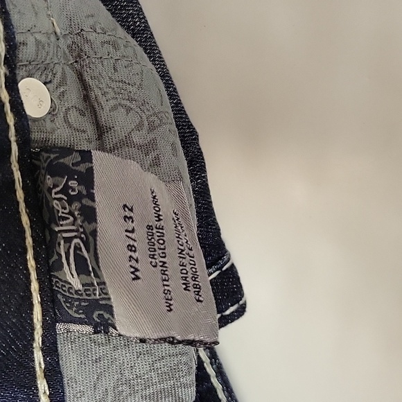 Silver jeans Company Mckenzie bootcut blue jeans women's sz 28 x 32 - Picture 5 of 5